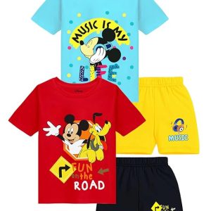 Kuchipoo © Disney Boys Regular Fit Cotton T-Shirts and Shorts Set