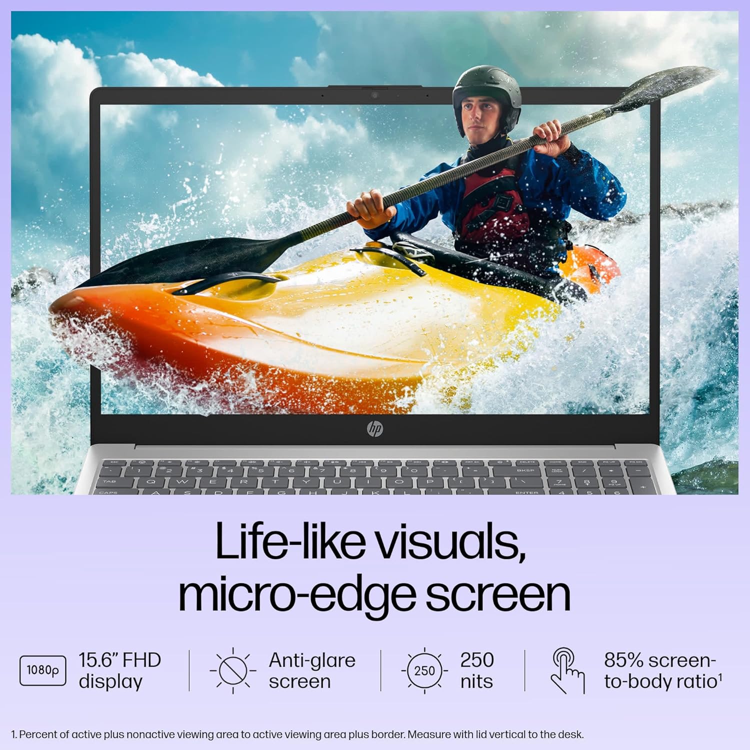 HP 15, 13th Gen Intel Core i3-1315U, 8GB DDR4, 512GB SSD, (Win 11, Office 21, Grey, 1.59kg), Anti-Glare, Micro-Edge,15.6-inch(39.6cm), FHD Laptop, Intel UHD Graphics, 1080p FHD Camera, fd0006TU - Image 2