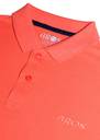 Men Solid Polo Neck Cotton Blend (220 gsm) Orange T-Shirt - Image 5